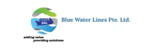 Blue Water Lines Tracking Logo